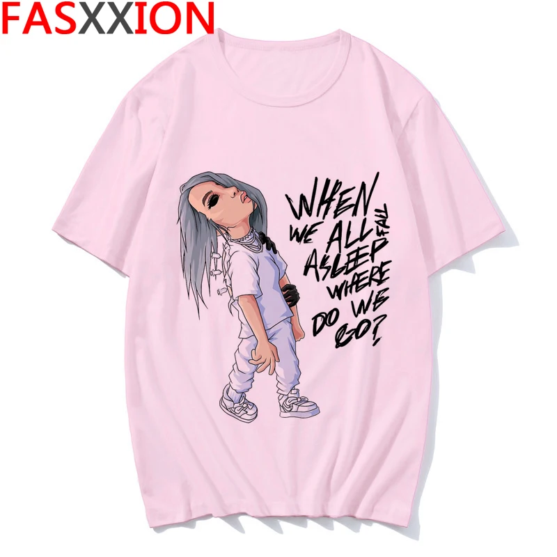 Billie Eilish Футболка Повседневная футболка с круглым вырезом и короткими рукавами