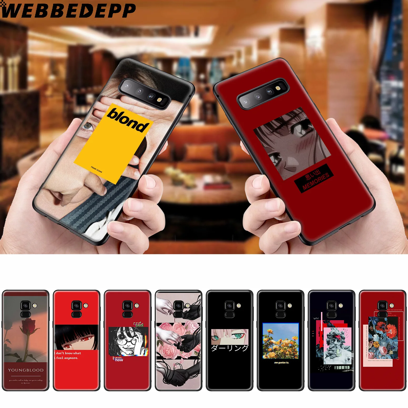 WEBBEDEPP Aesthetic David Girl Flower Silicone Case for Samsung Galaxy A3 A5 A6 A7 A8 A9 A10 A20 A30 A40 A50 A70 M10 M20 M30 |