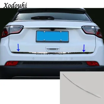

For Jeep Compass 2017 2018 2019 2020 Car Body Panel Stainless Steel Rear Back Door Trunk Tailgate Frame Strip Plate Trim Lamp