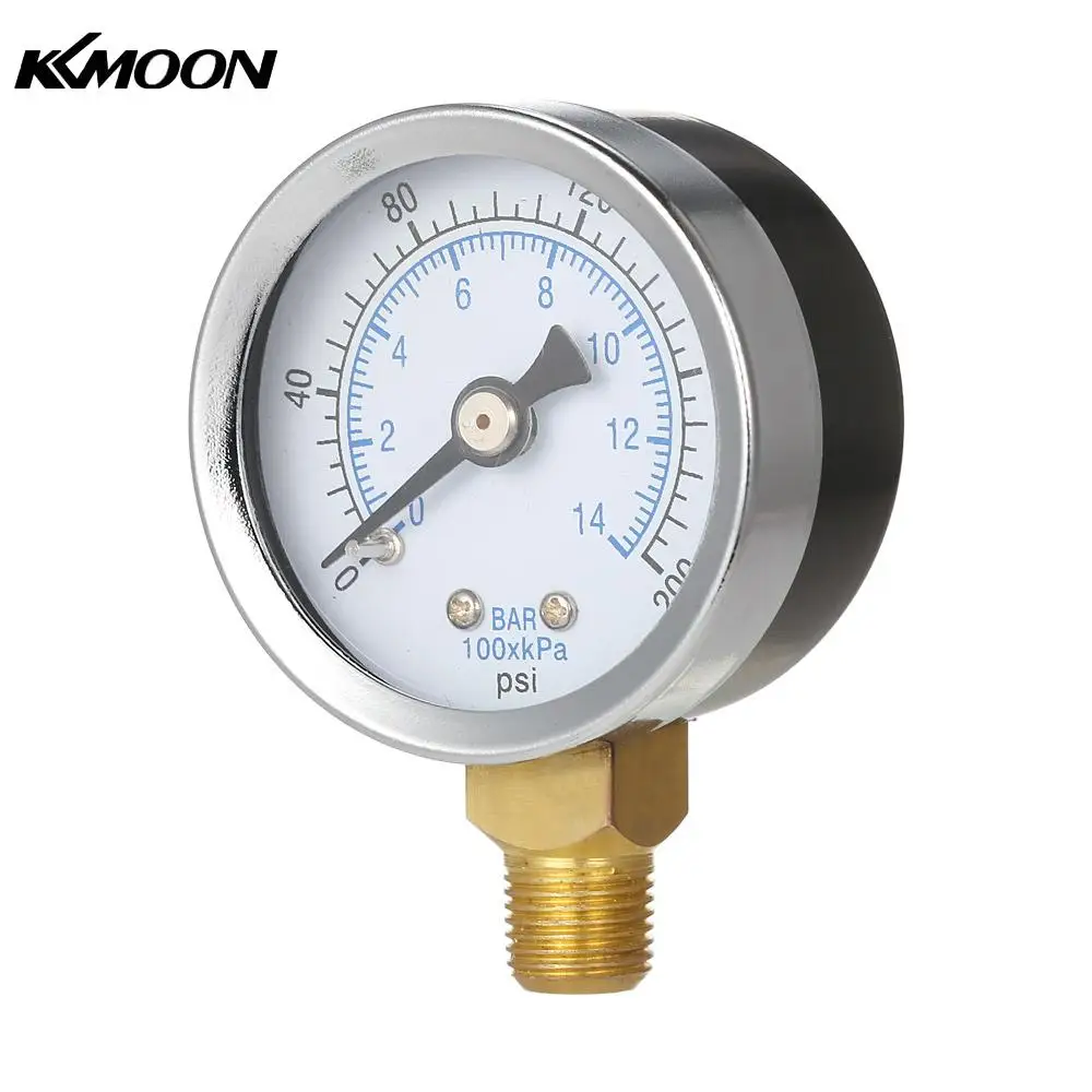 

manometer Pool Filter Water Pressure manometre pression Pressure Gauge Meter Manometer 1/8" NPT Thread 40mm 0~200psi 0~14bar