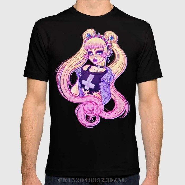 2018 Spring Black Friday Men T Shirt Pastel Goth Usagi Glasses