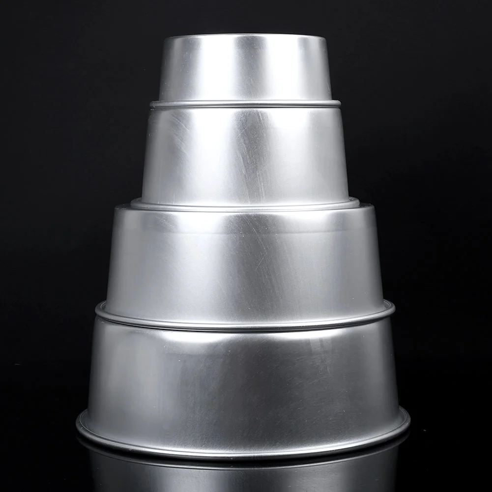 

2" Round Cake Pan Aluminum Alloy Removable Bottom Round Cake Mould Pan Tin Mold Bakeware Tray Kitchen Products Baking Tools