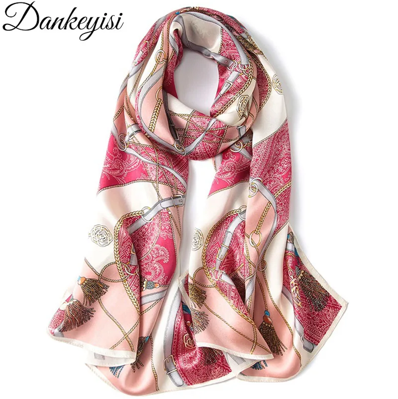 

DANKEYISI Brand 2018 Spring Women Scarf Silk Shawl Pashmina Print Scarves Long Echarpes Femme Cachecol Foulards bandana hijab