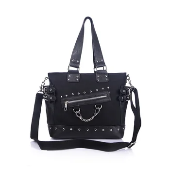 

110318 new hot women handbag female canvas rivet large tote bag lady shoulder bag
