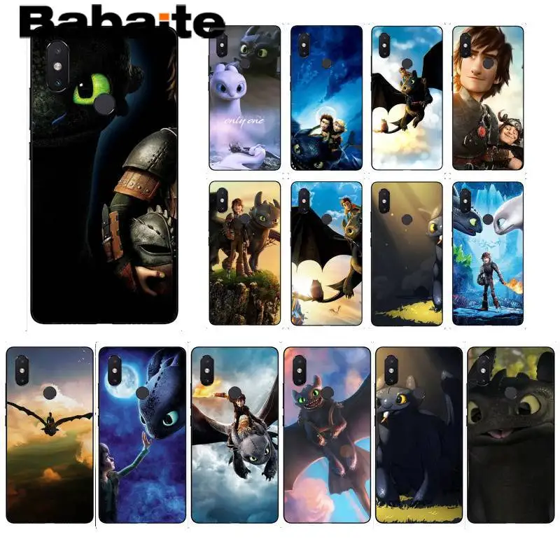 

Babaite toothless How To Train Your Dragon Phone Case Cover for Xiaomi Mi 6 Mix2 Mix2S Note3 8 8SE Redmi 5 5Plus Note4 4X Note5