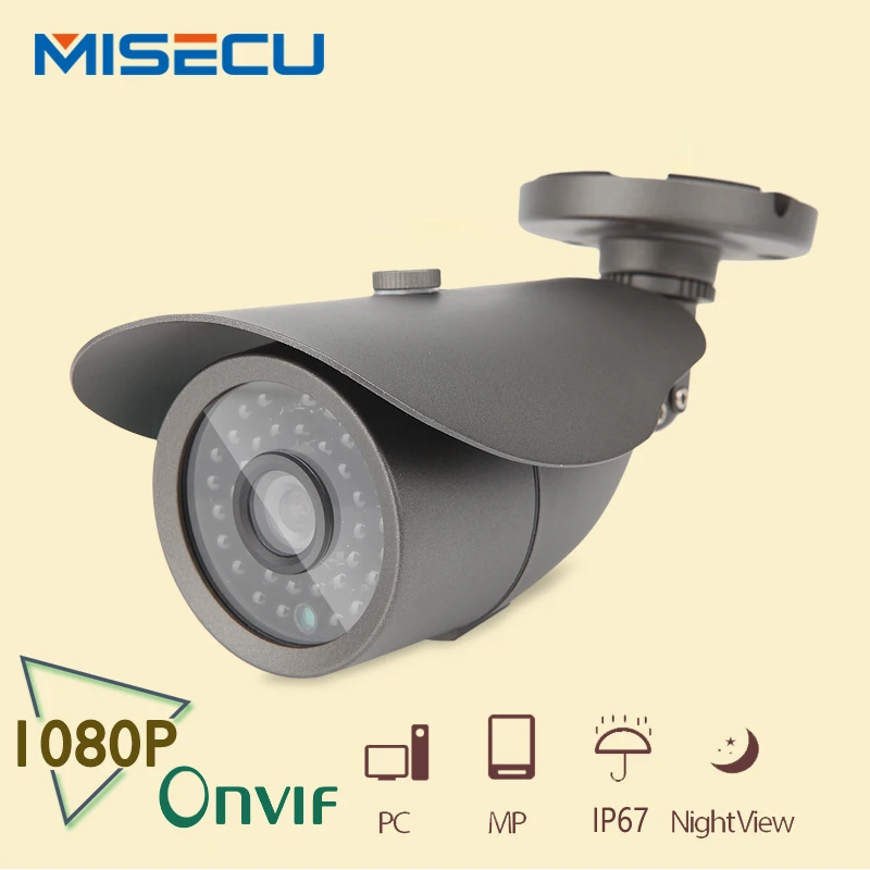 MISECU 2.0MP Ip-камера 1080 P ИК ONVIF P2P HI3516C последние чип Открытый Камера Ночного видения