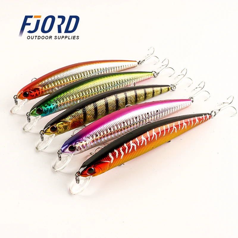 FJORD 5 шт. 130 мм 19 г Minnow рыболовная плавающая приманка Jerkbait плавающие искусственные