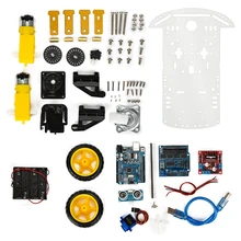 

Robot Smart Car Kits UNO R3 Starter Kit for arduino Diy Kit Tracking obstacle avoidance