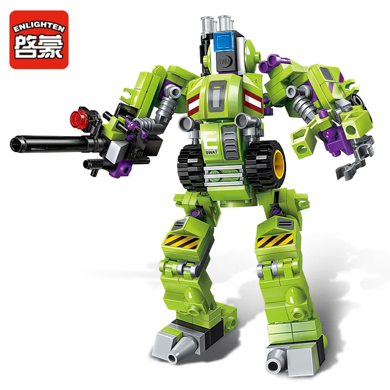 4 In 1 Deformation Robot Building Blocks Kit DIY Sniper Antitank Warrior Model Assembly Toys Brick Kids Boy Gifts | Игрушки и хобби