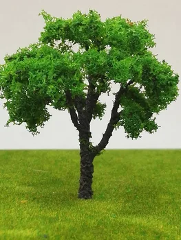 

models of building tower shape line iron decoration simulation tree scale 80/50