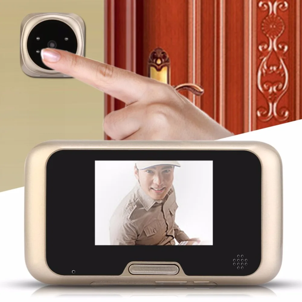 

3.0 inch LED Screen Wireless Video Doorbell 160 Degree View angle 2 mega Zoom Camera Peephole Viewer with night vision Doorbell