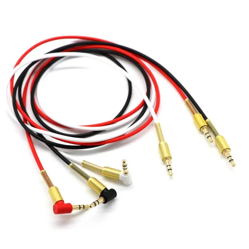 

3.5mm Jack Elbow Male to Male Stereo Headphone Car Aux Audio Extension Cable NO17 Drop shipping