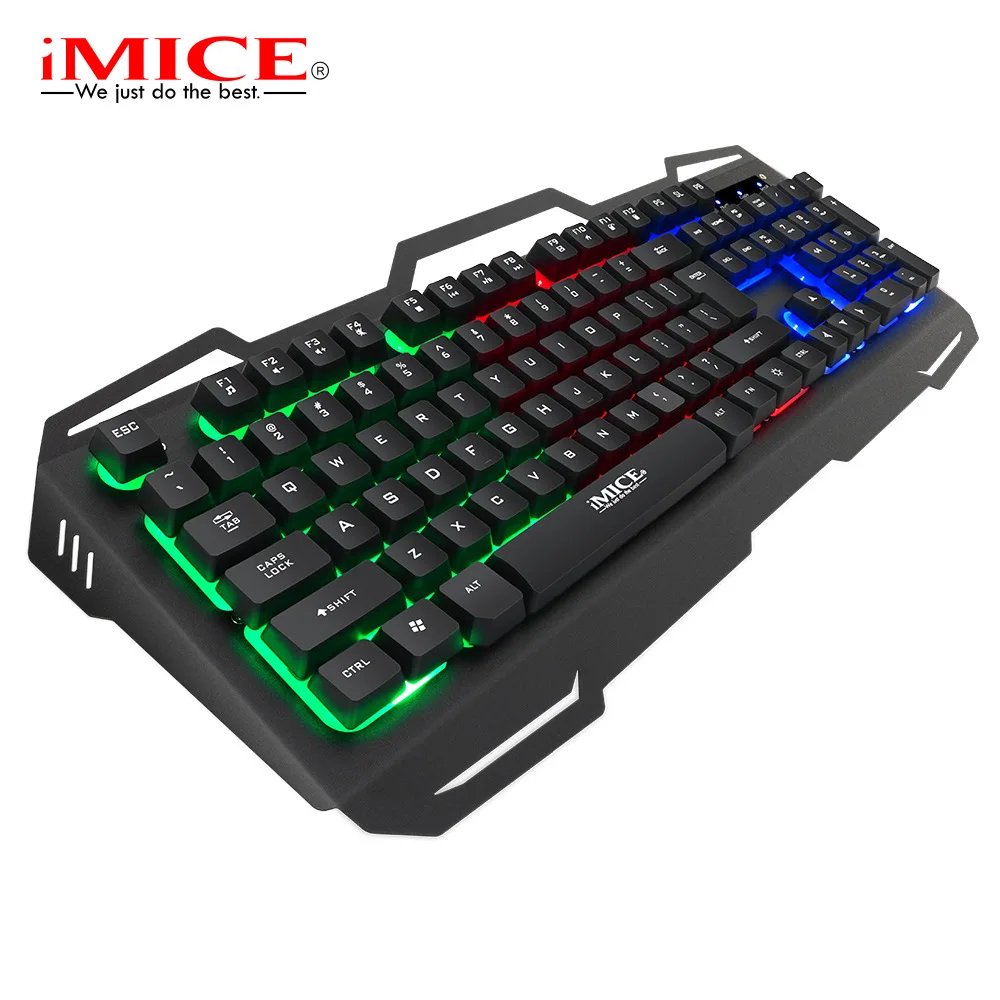 

iMICE Wired Gaming Mechanical Feeling Keyboard 104 Keys RGB Backlit LED Keyboard Keyboard USB Waterproof Computer Game Keyboards