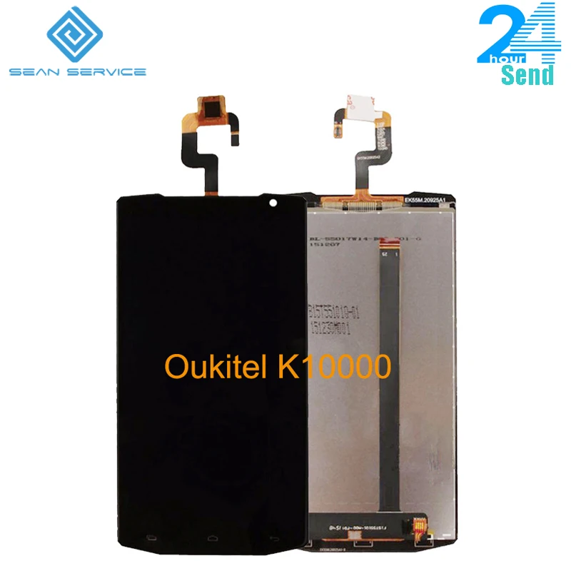 For original Oukitel K10000 LCD Display and TP Touch Screen Digitizer Assembly lcds +Tools 5.5\