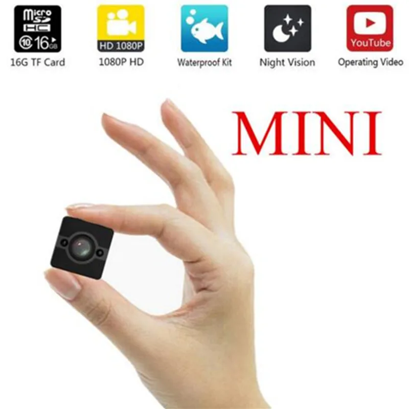 

SQ12 Waterproof Mini Camera HD 1080P Video Recorder Digital Sports Camera Night Vision Detection Wide-Angle Camcorder VS SQ11