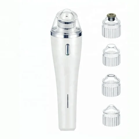 Removedor de Cravo Dentro dos Poros Salão de Beleza Facial Eletrônico Poro Vácuo Remover Rosto Sujeira Graxa Acne Spa Uso Doméstico Máquina Cabeça Preta
