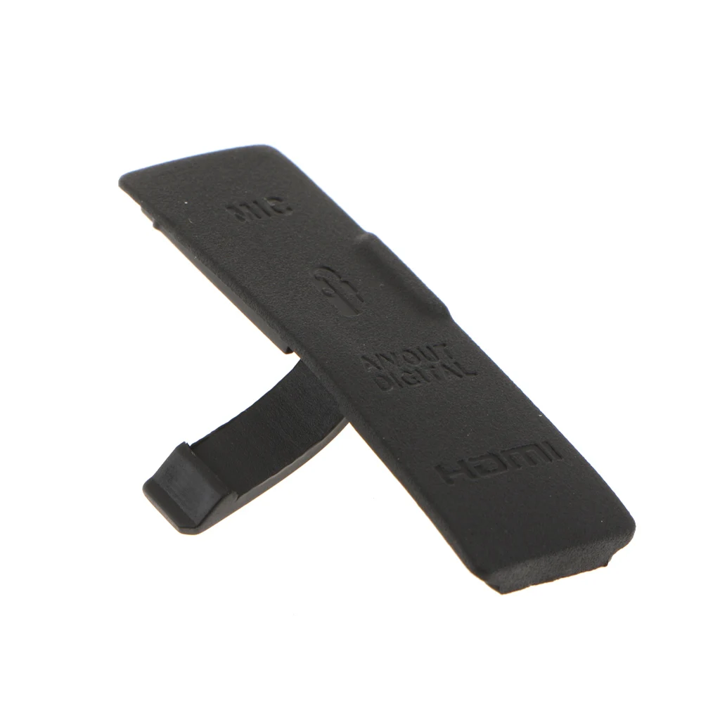 1PC Interface Cap USB/HDMI AV IN/Video OUT Rubber Door Cover Port Skin for Canon EOS 550D - Black durable and long service life