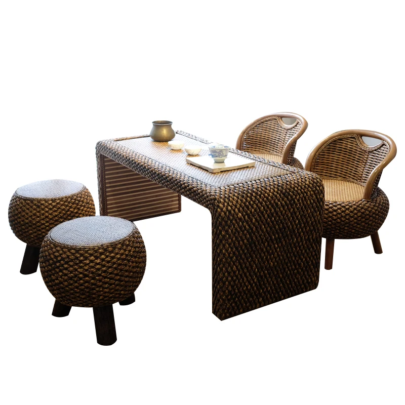 Japanese Tatami Floor Coffee Tables Rattan Wicker Tea Home Living Room Furniture Window Table Indoor Japan Chess Desk Japanese Tatami Floor Coffee Tables Rattan Wicker Tea Home Living Room Furniture Window Table Indoor Japan Chess Desk