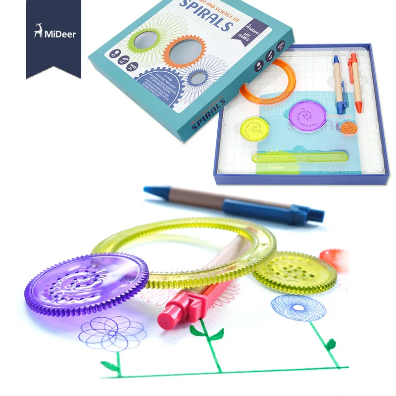 mideer children drawing toys the art and science of spirals art games pens gears book templates - Children Drawing Books mideer children drawing toys the art and science of spirals art games pens gears book templates - Children Drawing Books