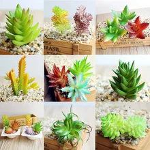 7 kinds Artificial succulents Plants Grass Desert Artificial Plant Landscape Fake Flower Arrangement Garden Decor Home Office