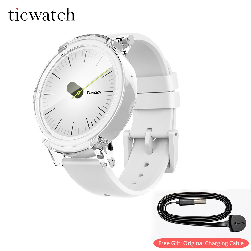 Ticwatch E Смарт Носимых двухъядерный Android Wear OS WI FI gps трекер/Smartwatch телефон IP67