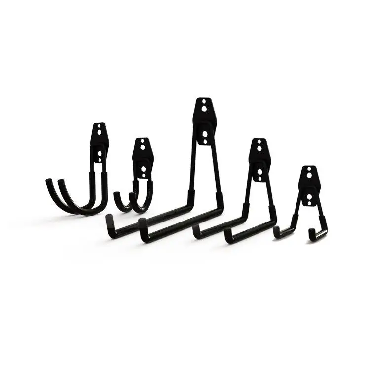

Solid Heavy Duty Garage Storage Wall Mount Utilities Hooks Rack Organizing Tools Set