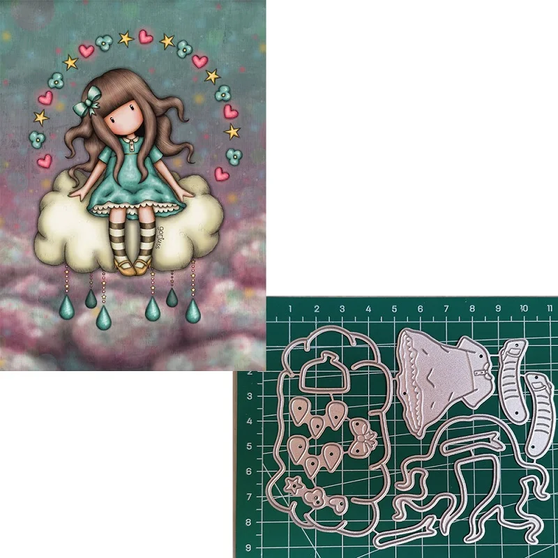  Floating cloud Girl Metal Cutting Dies 2019 Scrapbooking Craft Dies Cut Stamps Embossing Stencils I - 33033626018