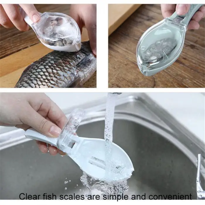 Пластиковый инструмент для очистки рыбы скребок для очистки чешуи устройство домашний кухонный инструмент DAG-корабль