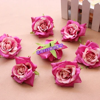 

7CM Large Fabric Real Touch Roses Heads,Artificial Bouquet Arrangements Accessories,DIY Wedding Decorations,Floral Head Wreath