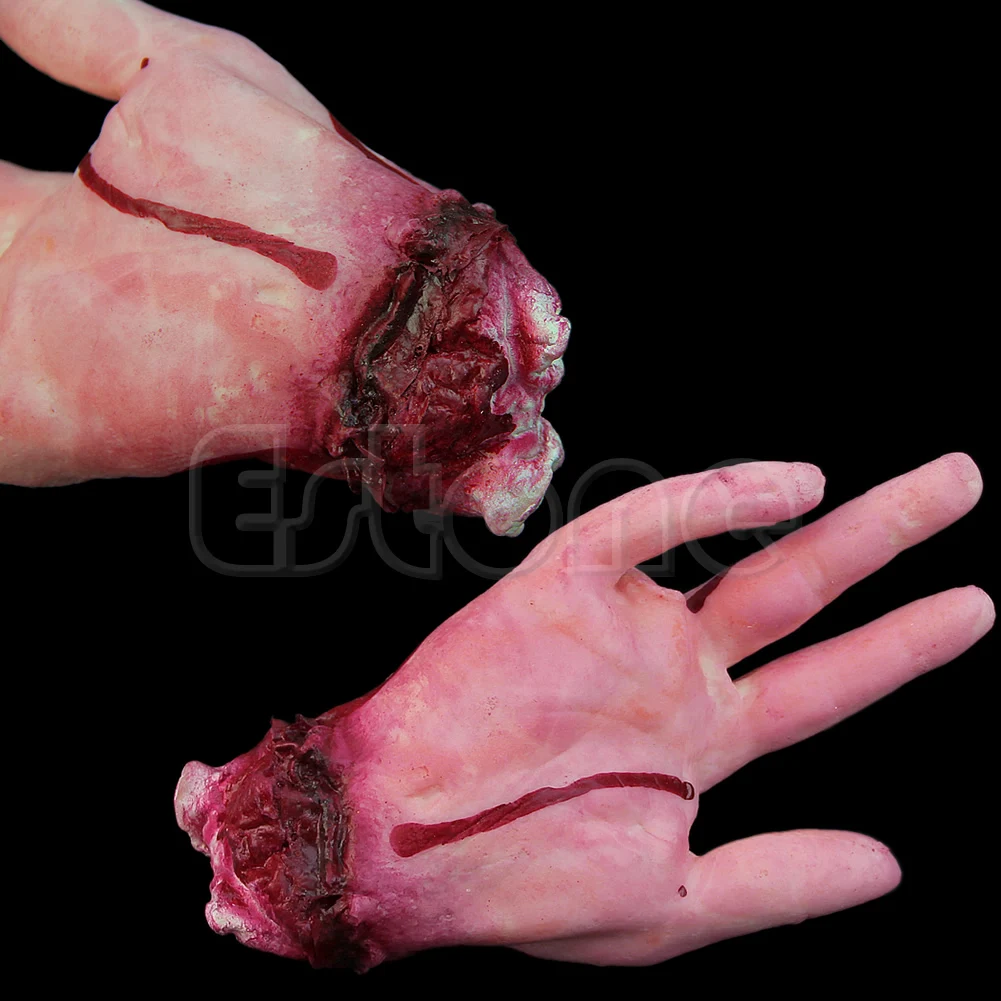 

2019 1Pc Lifesize Hand Bloody Haunted Party Decoration Halloween Scary Prop Horror halloween or christmas gift