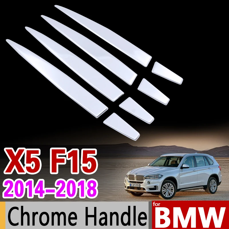 

Car Chrome Door Handle Cover Stainless Steel Trim Set for BMW X5 F15 2014 2015 2016 2017 2018 Accessories Stickers Car Styling