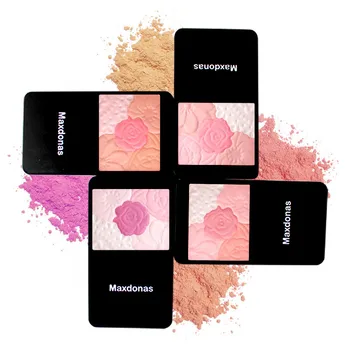 

New Petal Face Pressing Blush Makeup 5 Color Blush Palette Baked Bronze Mineral Blush Contour Natural Cosmetic Powder Shadow