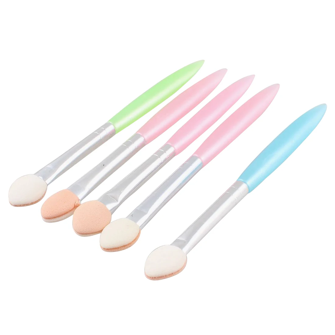 5 Pcs Plastic Handle Eye Eyeshadow Sponge Brushes Applicatorsin Eye