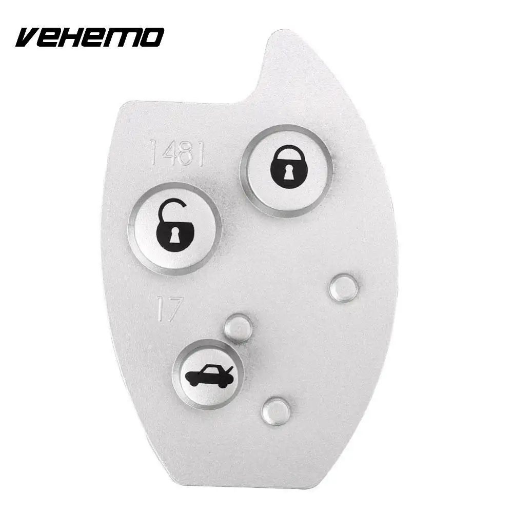 

Vehemo 3 Buttons Remote Key Fob Rubber Button Pad Mat Replacement For Citroen Xsara C5
