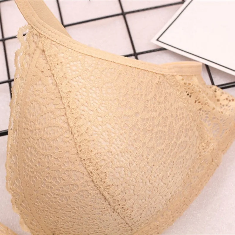 Gumprun 2018 Wire Free Bras For Women Sexy Lace Bralette Seamless Hollow Push Up Bra Comfortable Breathable Bra Sexy Lingerie
