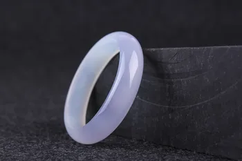 

Light purple natural primary color chalcedony bracelet female models micro violet Brazil cb10#