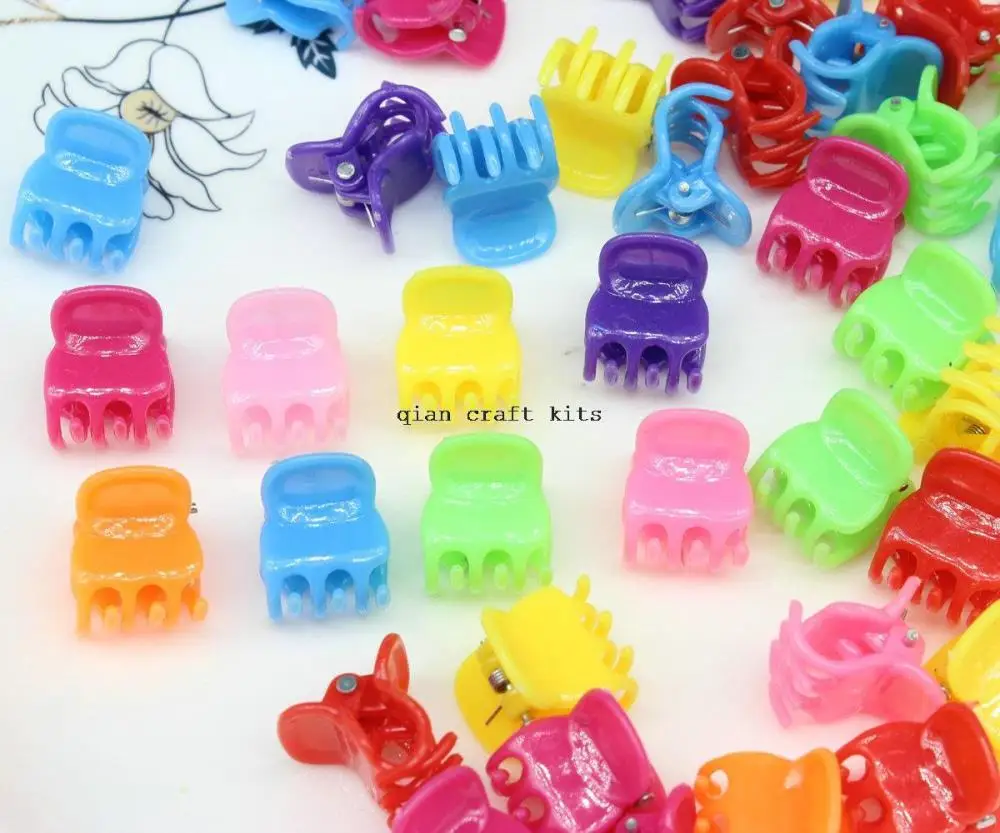 Buy 500pcs cute Retro colorful Mini Claw Plastic Hair