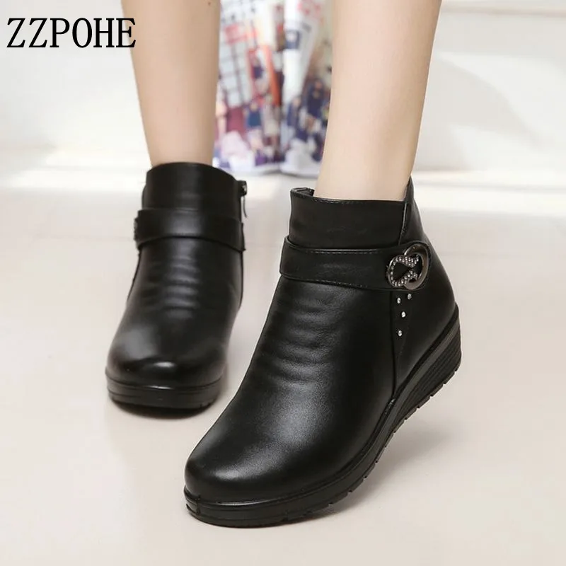 ZZPOHE Autumn winter fashion Women snow Boots elderly