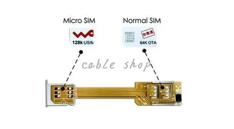 Полезная деталь двойной 2 sim-карты адаптер слот для iPhone 4 4S микро sim-карты адаптер