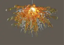 Романтический Творческий Amber Книги по искусству Стекло Лампы Чихули LED ручной взорван Стекло люстра светильник