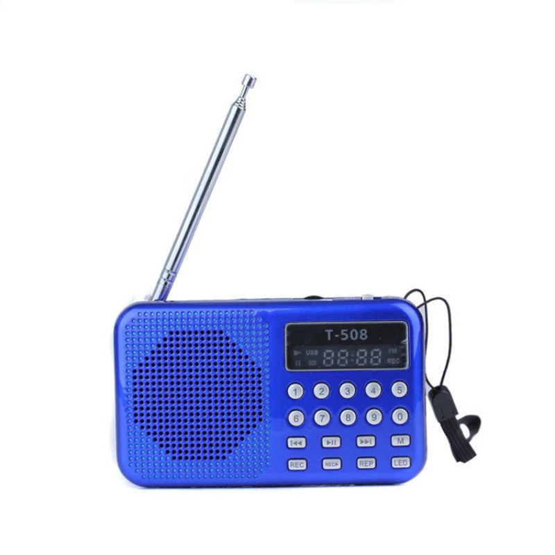 Стерео fm-радио Динамик USB TF Мирко для iPhone Tablet PC MP3 мини Портативный Перезаряжаемые радио Динамик цифровой светодиодный дисплей
