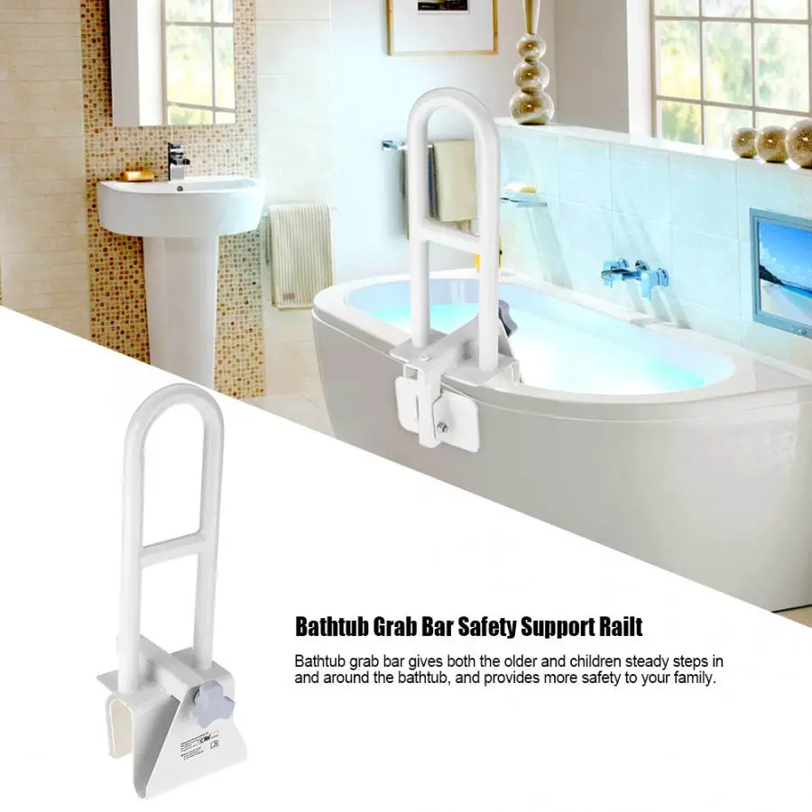 

Aluminum Alloy Bathtub Grab Bar Rail Bath Shower Safety Support Grip Handle Bathroom Accessory Bathtub Grab Bar