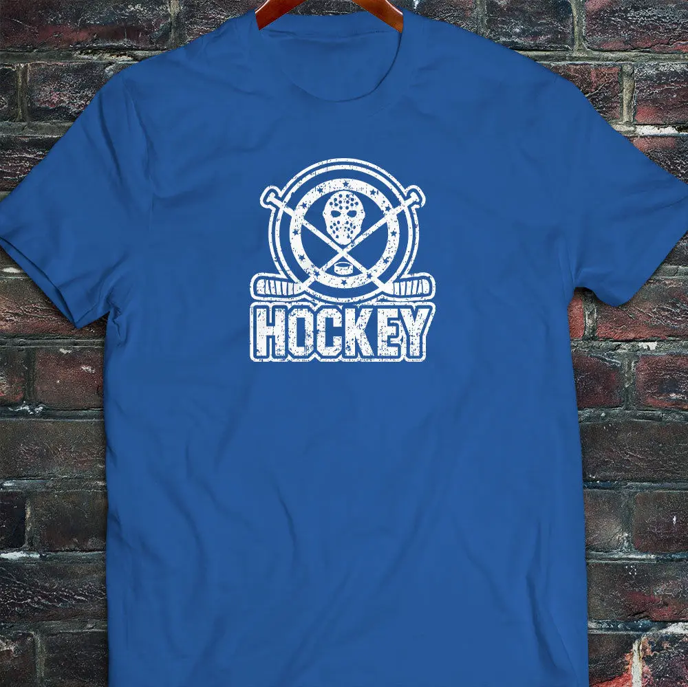 Love Hockey Stick Puck Ice Play Skate Slapshot Team Goal Score To Men/'s T-Shirt
