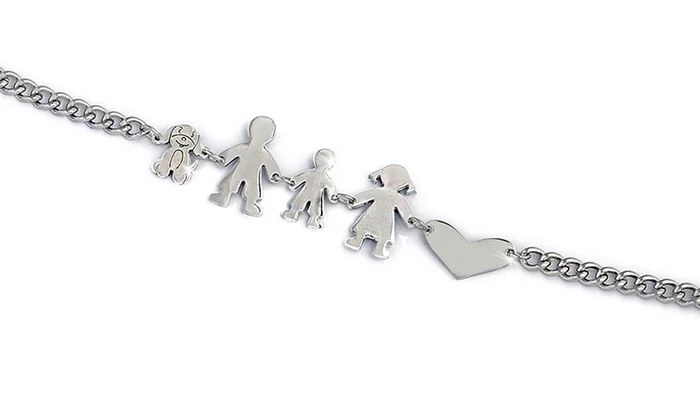 Новые браслеты для членов семьи ювелирные изделия из нержавеющей стали с регулируемой цепью хвоста очаровательный бр - Окраска металла: dog-boy-heart