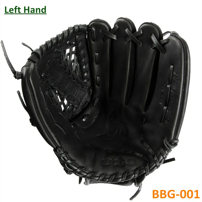 

Black Durable Leather Baseball Glove Batting Preferred taco de basebol 11.5 12.75 inches Adult Left Hand