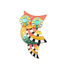 2017 free shipping fashion women New Jewelry wholesale Fashion Owl brooch Wholesale brooches