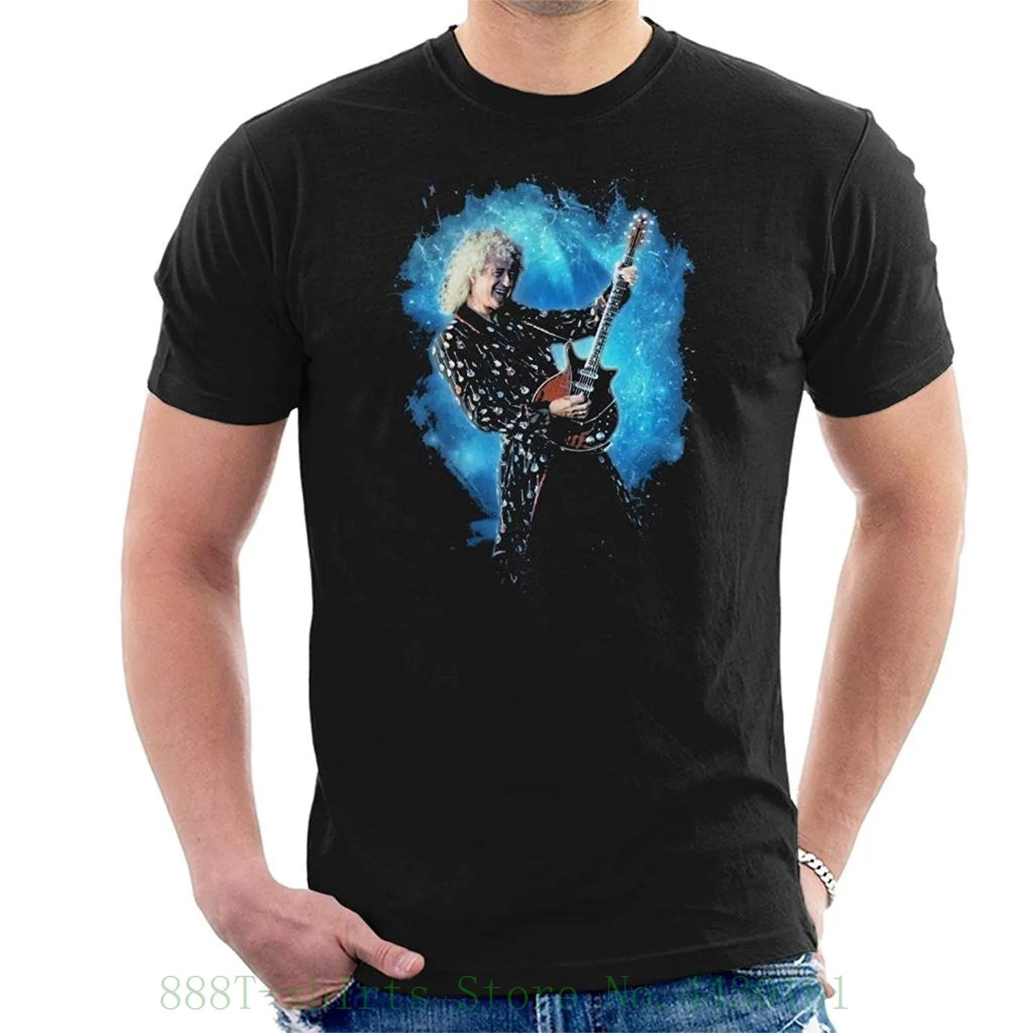 

Pod66 Queen Brian May Live At Trnsmt Festival Men'S T Shirt Casual Fitness Men T Shirts