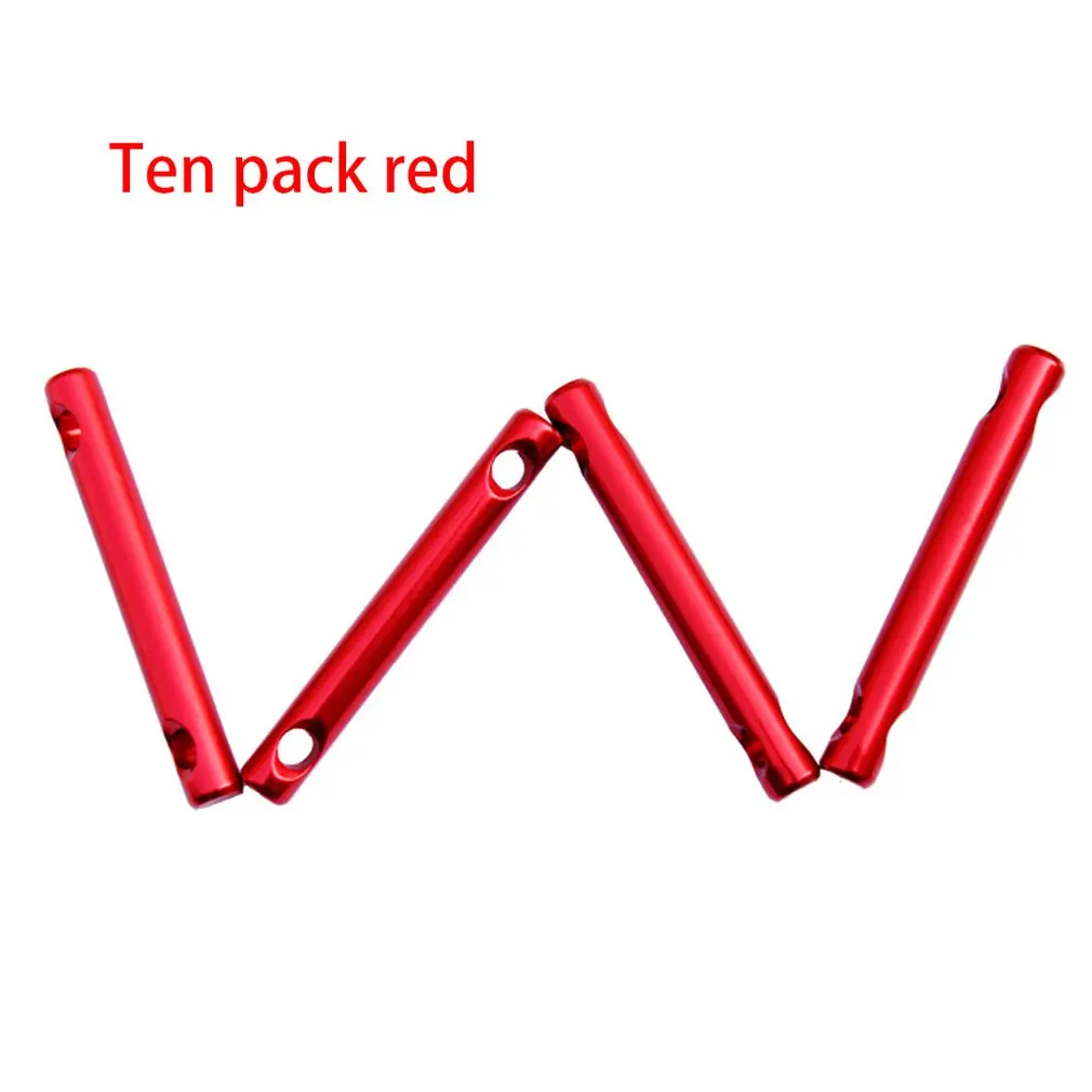 

10PCS/SET 2 Holes Aluminum Alloy Quick Knot Tent Wind Rope Buckle Antislip Camping Tightening Hook Wind Rope Buckles