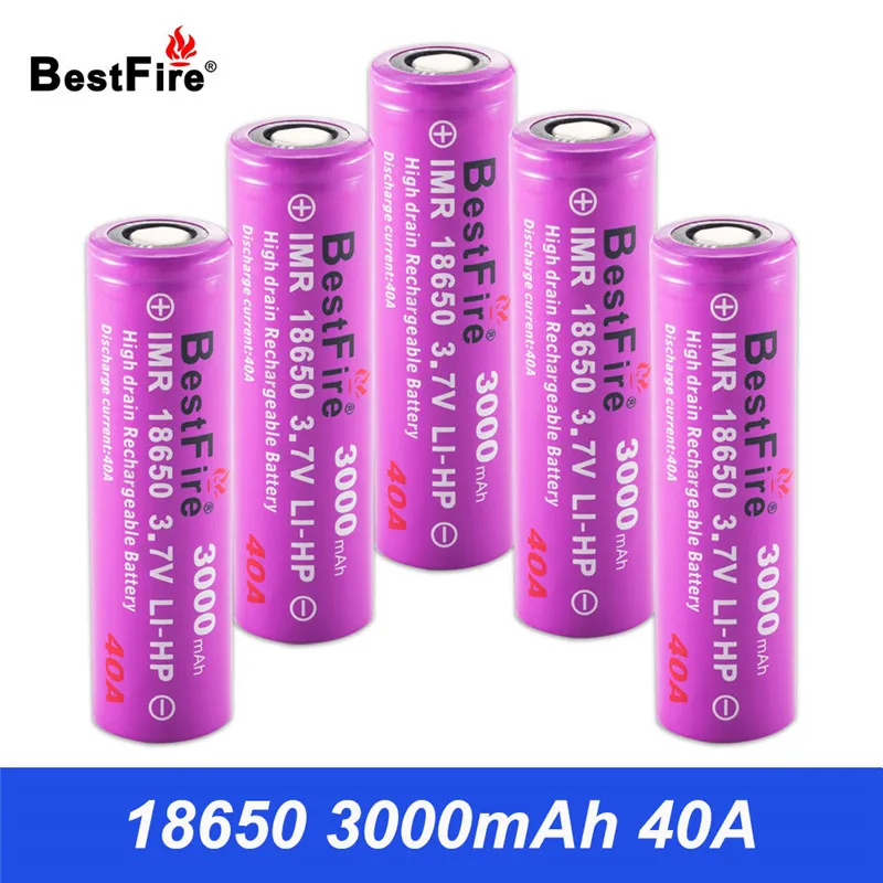 Аккумулятор 18650 3 7 В аккумуляторная батарея 3000 мАч 40A VS HG2 для Smoant Aspire Speeder Eleaf iStick Pico