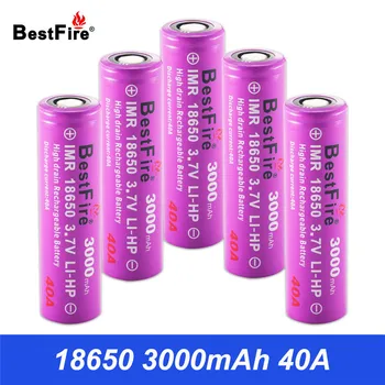 

18650 Battery 3.7V Rechargeable Battery 3000mAh 40A VS HG2 for Smoant Aspire Speeder Eleaf iStick Pico Invoke 18650 Battery B038